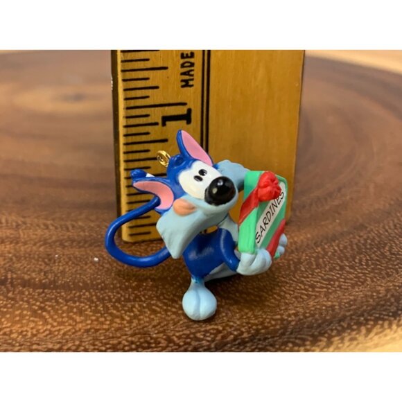 Furrball Tiny Toon Adventures Keepsake Ornament 1995 Hallmark Handcrafted Holida - Picture 6 of 6